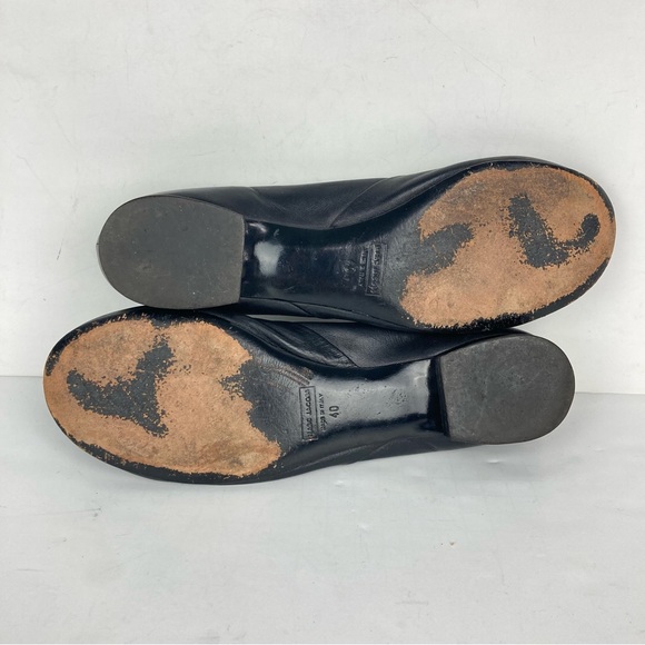 MARC JACOBS Black Leather Ballet Flats - Made in Italy size 40 - Picture 8 of 9